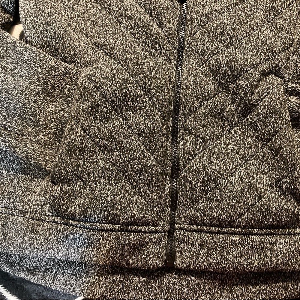 Time and Tru Women's large Sweater Fleece Jacket With Sherpa - Picture 3 of 6